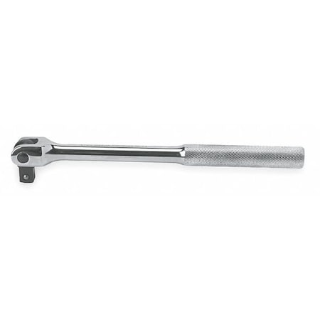 Breaker Bar, 1/2 in Drive Size, 24 in Overall Length, Knurled Grip, SAE, Alloy Steel, Chrome Finish