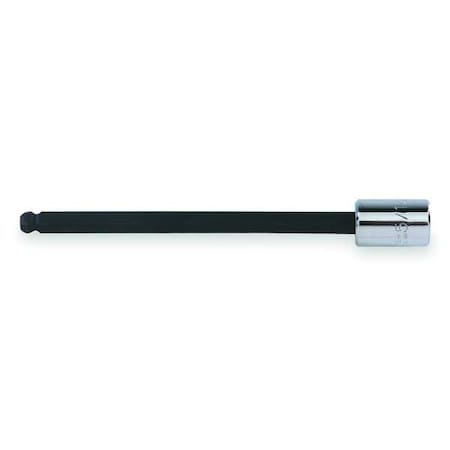 3/8 in Drive Ball Hex Socket Bit SAE 3/8 in Tip, 6 3/32 in L