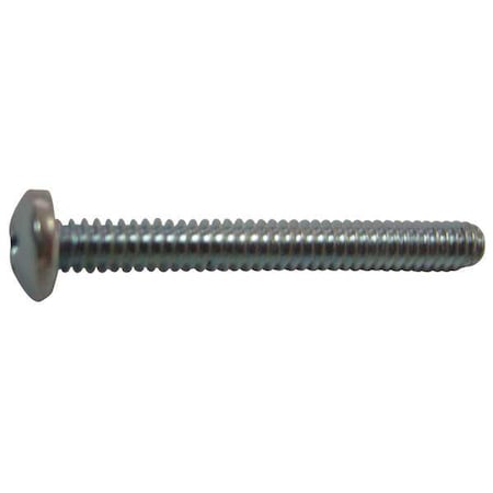 Thread Cutting Screw, 1/4" x 1 in, Zinc Plated Steel Pan Head Phillips Drive, 25 PK