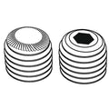 ScktStScrw,KnrldCupPt,1/2"-13,5/8"L,PK25