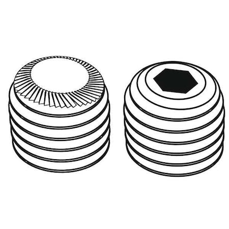 ScktStScrw,KnrldCupPt,1/2"-13,5/8"L,PK25