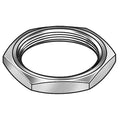 Panel Nut, 1/4-40, Hex, Brass, Nickel, PK25