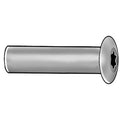 Arch Barrel, 3/8"-16, 1 in Brl Lg, 1/2 in Brl Dia, Stainless Steel Plain