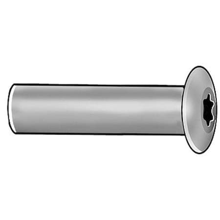 Arch Barrel, 3/8"-16, 1 in Brl Lg, 1/2 in Brl Dia, Stainless Steel Plain