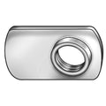 Hex Weld Nut, #8-32, Steel, 7/16 in Wd, 23/32 in Lg, 3/32 in Ht, 50 PK