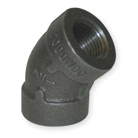 45 Degree Elbow 45 Degree Elbow, 1-1/2" Pipe, FNPT, Malleable Iron, Class 150
