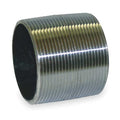 1-1/2" MNPT x MNPT Black Steel Black Close Pipe Nipple Schedule 80