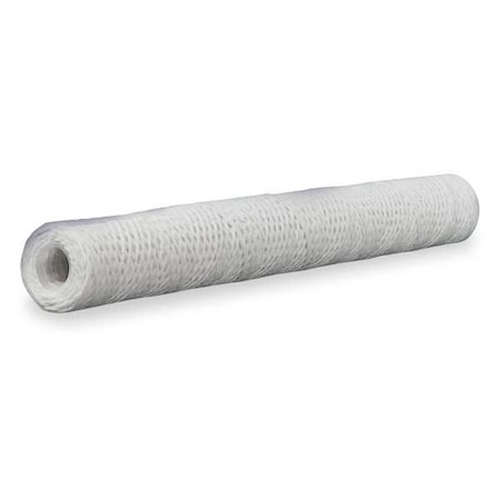 String Wound Filter Cartridge, 10 gpm, 50 Micron, 2-7/16" O.D., 20 in H, 6 PK