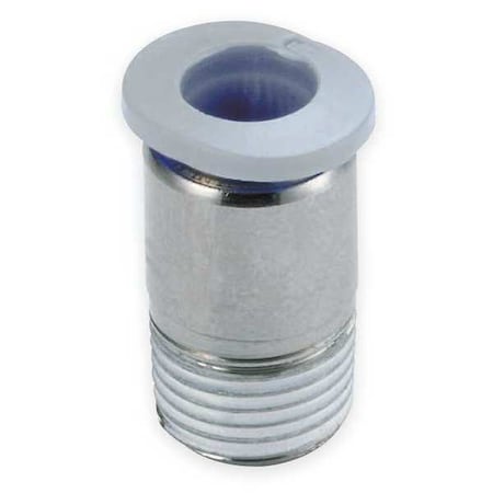 Hex Adapter, 1/4 in Tube Size, Polybutylene, White, 10 PK