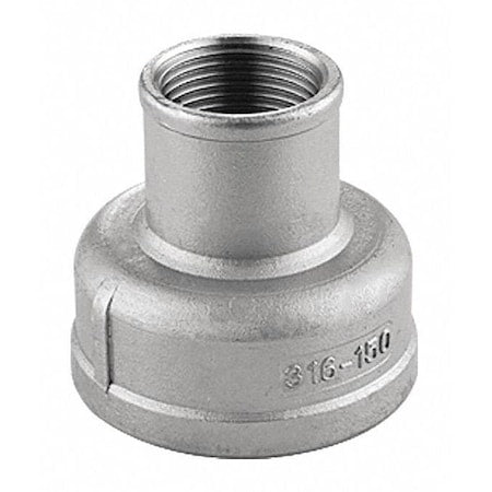 1-1/2" x 1" FNPT 304 SS Reducing Coupling
