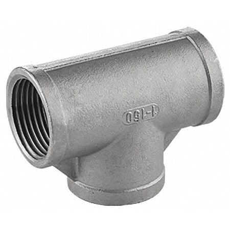 304 Stainless Steel, 1/4 in x 1/4 in x 1/4 in Fitting Pipe Size, Class 150