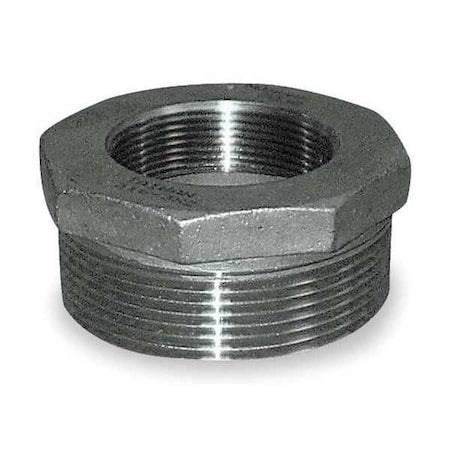 3 in x 1-1/2 in Stainless Steel Hex Reducing Bushing, Male NPT x Female NPT, Class 150