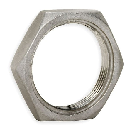 1-1/4 in FNPT 304 Stainless Steel Locknut, Class 150, 2-1/16 in Hex Size