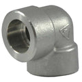 1/2 in Socket Weld 90 Degree Elbow, 316 Stainless Steel, Class 3000