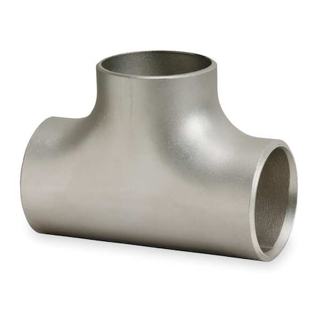 1 in Butt Weld Tee, 304L Stainless Steel, Schedule 40, ASTM A403