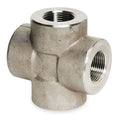 3/4 in FNPT 316 Stainless Steel Cross, Class 3000, 1-13/16 in OD, 3 in Length