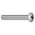 M1.6-0.35 x 8 mm Phillips Pan Machine Screw, Zinc Plated Steel, 100 PK