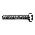 1/4"-20 x 5/8 in Phillips Round Machine Screw, Plain 18-8 Stainless Steel, 50 PK