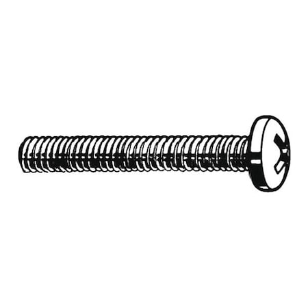 1/4"-20 x 5/8 in Phillips Round Machine Screw, Plain 18-8 Stainless Steel, 50 PK
