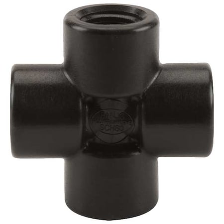 Cross, Polypropylene, 1/2", Schedule 80, 300 psi Max Pressure