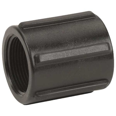 Coupling, Polypropylene, 1-1/4", Schedule 80, 300 psi Max Pressure
