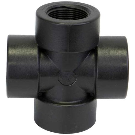 Cross, Polypropylene, 1-1/4", Schedule 80, 300 psi Max Pressure
