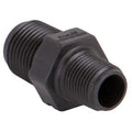 Reducing Nipple, Polypropylene, 1/2" x 3/8", Schedule 80, 300 psi Max Pressure