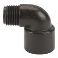 90 Degree Street Elbow, Polypropylene, 3/8", Schedule 80, 300 psi Max Pressure
