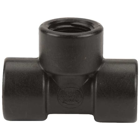 Tee, Polypropylene, 3/4", Schedule 80, 300 psi Max Pressure