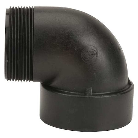90 Degree Street Elbow, Polypropylene, 3", Schedule 80, 300 psi Max Pressure