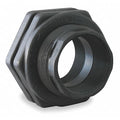 Bulkhead Tank Fitting, Polypropylene, 3/4 in FNPT x 3/4 in FNPT, 1-5/8 in Hole, EPDM Gasket