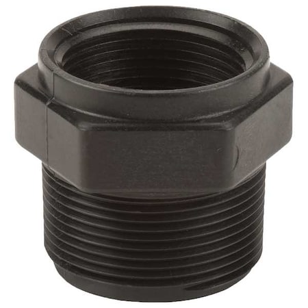 Reducing Bushing, Polypropylene, 1-1/2" x 1-1/4", Schedule 80, 300 psi Max Pressure