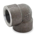 90 Degree Elbow 90 Degree Elbow, 1/2" Pipe, FNPT, Black Forged Steel, Class 3000