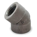 45 Degree Elbow 45 Degree Elbow, 3/4" Pipe, FNPT, Black Forged Steel, Class 3000