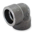 90 Degree Elbow 90 Degree Elbow, 2" Pipe, Socket Weld, Black Forged Steel, Class 3000