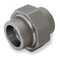 Union Union, 1-1/2" Pipe, Socket Weld, Black Forged Steel, Class 3000