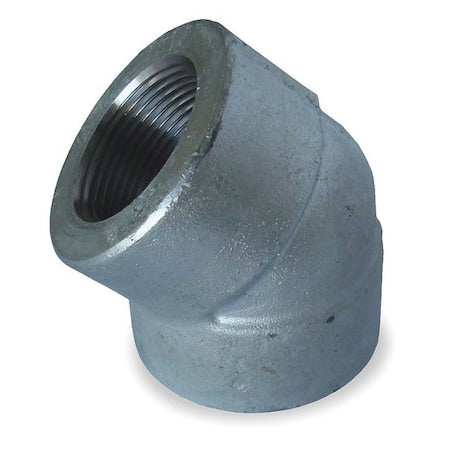 1/4" FNPT Galvanized 45 Degree Elbow