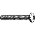 #10-24 x 1 in Phillips Pan Machine Screw, Zinc Plated Steel, 100 PK