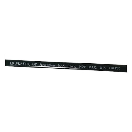 Tubing,5/32In IDx1/4 In OD,250 Ft,Black