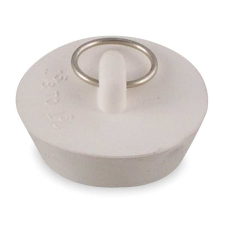 DrainStopper,Dia. 1-5/8"to1-3/4",Wht,PK5