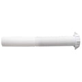 1-1/2 Dia, Polypropylene, White/Plastic, Kitchen Flexible, Tailpiece