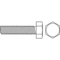 1/4"-20 x 3/4 in Hex Hex Machine Screw, Zinc Plated Steel, 50 PK