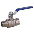 3/8" FNPT x MNPT Chrome Brass Ball Valve Inline