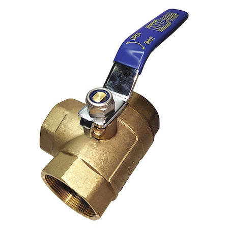 Manual 3-Way Ball Valve,2",Brass