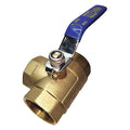 Manual 3-Way Ball Valve,1/2",Brass