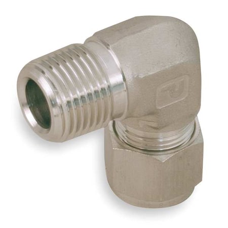 1/4" A-LOK x MNPT SS Male 90 Degree Elbow