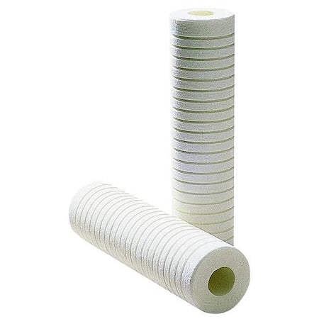 Quick Connect Filter, 8 gpm, 50 Micron, 2-1/2" O.D., 9 3/4 in H, 2 PK