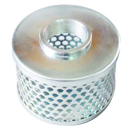 Suct Strainer,7 Dia,3 NPT,Side Rnd Perf