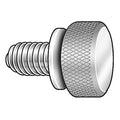 Thumb Screw, No. 6-32 Thread Size, Plain 18-8 Stainless Steel, 1/8 in Head Ht, 1/4 in Lg, 5 PK