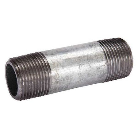 1" MNPT x 7" TBE Galvanized Steel Pipe Nipple Sch 40